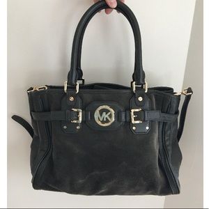 Michael Kors Green Suede handbag/crossbody